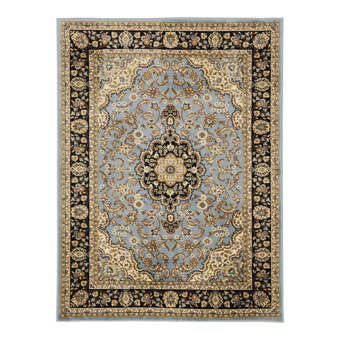 World Menagerie Teppich Barclay in Braun/Blau & Bewertungen | Wayfair.de